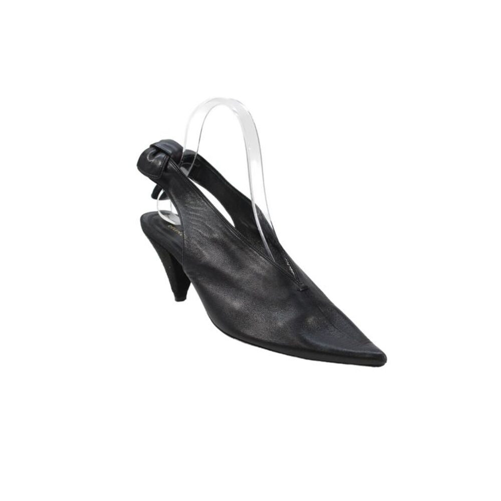 Celine Womens Leather Pointed Toe Heels Black Size 36 6